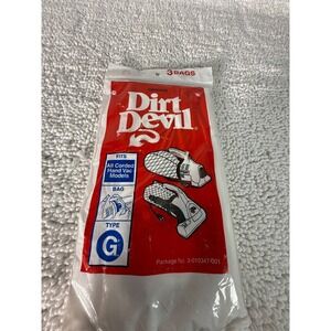 Dirt Devil Type G Vacuum Bags 3-Pack Fits All Corded Hand Vacs 3010347001